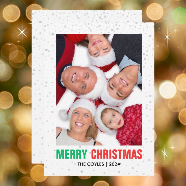 Cartes Pour Fêtes Annuelles Photo famille Noël | Moderne élégant chic (Instant downloads for your convenience. Also available in multiple amounts or sizes. )