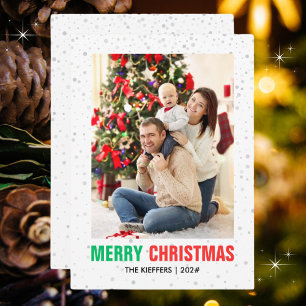 Cartes Pour Fêtes Annuelles Photo famille Noël   Moderne et intemporel