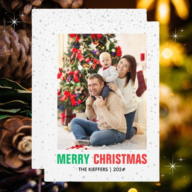 Cartes Pour Fêtes Annuelles Photo famille Noël | Moderne et intemporel (Instant downloads for your convenience. Also available in multiple amounts or sizes. )