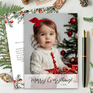 Cartes Pour Fêtes Annuelles Photo Festive Noël vert