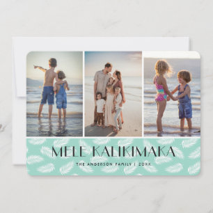Cartes Pour Fêtes Annuelles Photo Feuille de Mele Kalikimaka Palm