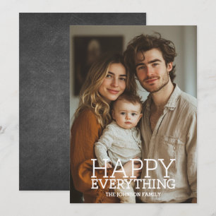 Cartes Pour Fêtes Annuelles Photo - Happy Everything Greeting - tableau de bor
