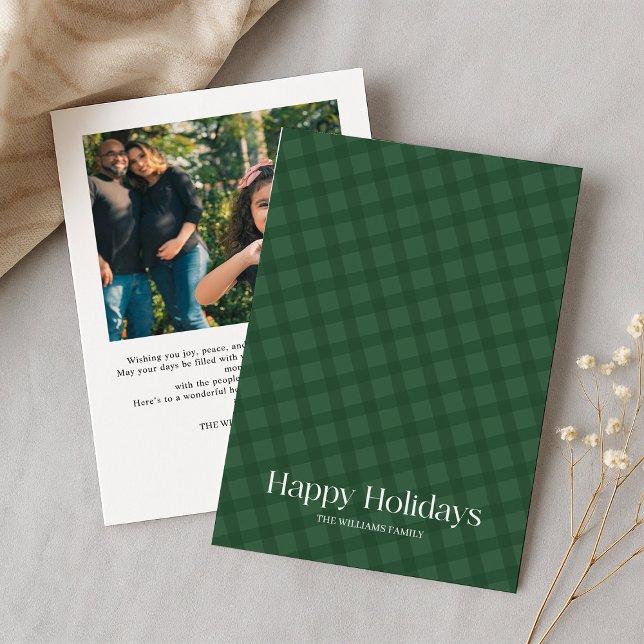 Cartes Pour Fêtes Annuelles Photo Happy Holiday Card (Créateur téléchargé)