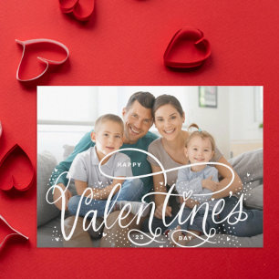 Cartes Pour Fêtes Annuelles Photo Heureuse Sainte-Valentin à la main