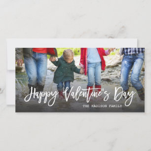 Cartes Pour Fêtes Annuelles Photo Heureuse Sainte-Valentin de script tendance