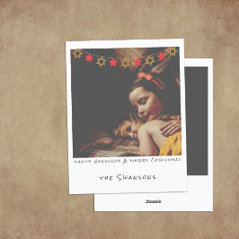 Cartes Pour Fêtes Annuelles Photo instantanée Nostalgic Hanoukka/Noël