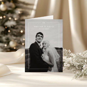 Cartes Pour Fêtes Annuelles Photo intemporelle moderne Noël neuf