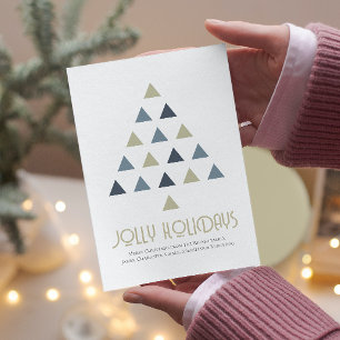 Cartes Pour Fêtes Annuelles Photo Jolly Holidays Christmas Tree Holiday Card