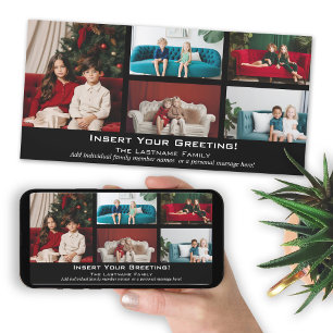 Cartes Pour Fêtes Annuelles Photo - Joyeux Noël avec 5 photo collage