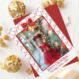Cartes Pour Fêtes Annuelles Photo Joyeux Noël Baies botaniques rouges