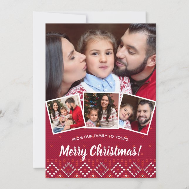 Cartes Pour Fêtes Annuelles Photo Joyeux Noël Sweat nordique (Devant)