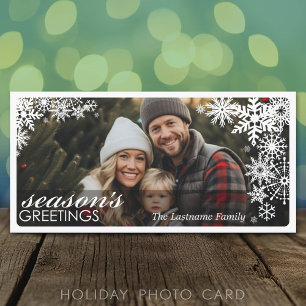 Cartes Pour Fêtes Annuelles Photo : Let It Snow - simple superposition de floc