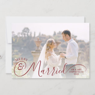 Cartes Pour Fêtes Annuelles Photo mariée et mariée votre salutation