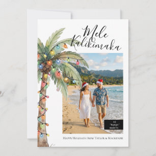 Cartes Pour Fêtes Annuelles Photo Mele Kalikimaka Noël personnalisé
