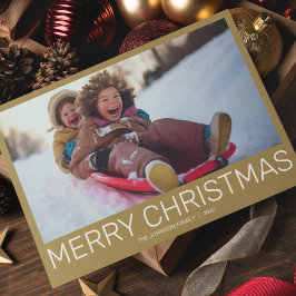 Cartes Pour Fêtes Annuelles Photo minimaliste moderne simple