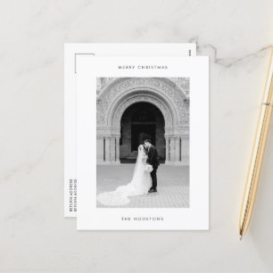 Cartes Pour Fêtes Annuelles Photo minimaliste Noël moderne
