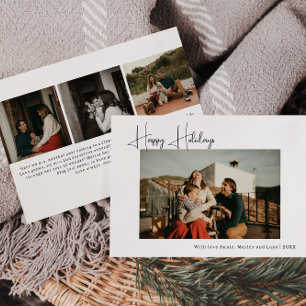 Cartes Pour Fêtes Annuelles Photo moderne Boho Four Happy