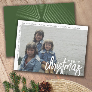 Cartes Pour Fêtes Annuelles Photo moderne - Décalage blanc minimal de bordure 