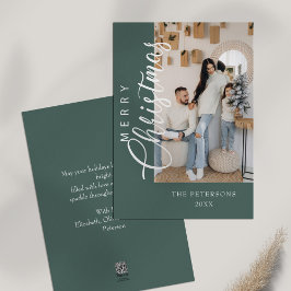Cartes Pour Fêtes Annuelles Photo moderne élégante voeux de Noël