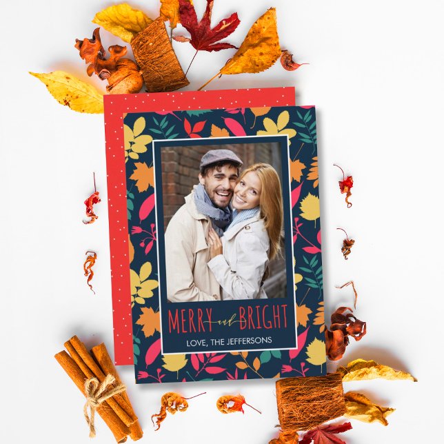 Cartes Pour Fêtes Annuelles Photo moderne joyeuse et brillante (Créateur téléchargé)