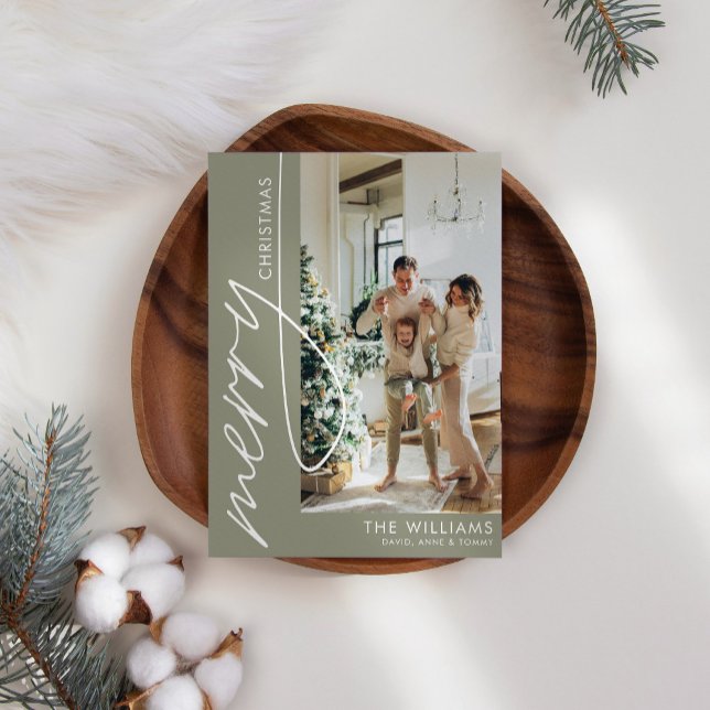 Cartes Pour Fêtes Annuelles Photo moderne tendance Noël (Créateur téléchargé)