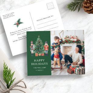 Cartes Pour Fêtes Annuelles Photo Moderne Vert