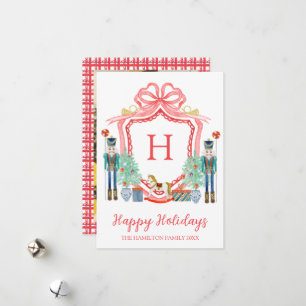Cartes Pour Fêtes Annuelles Photo Monogramme de Noël