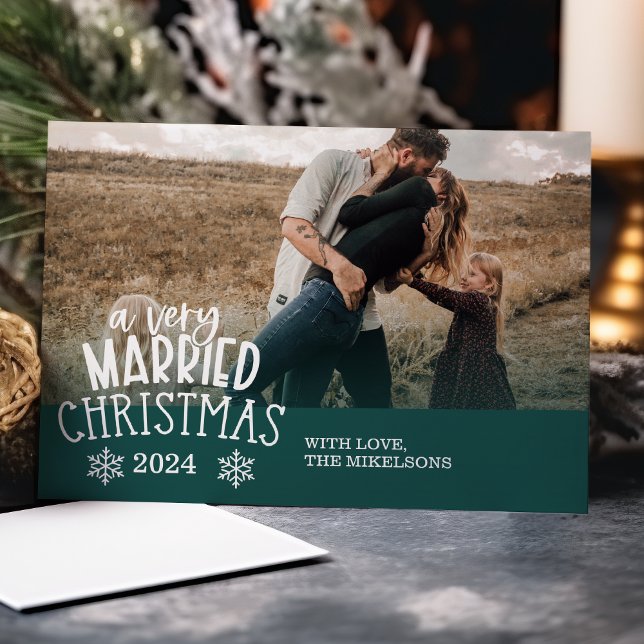 Cartes Pour Fêtes Annuelles Photo osée : un Noël très marié (Créateur téléchargé)
