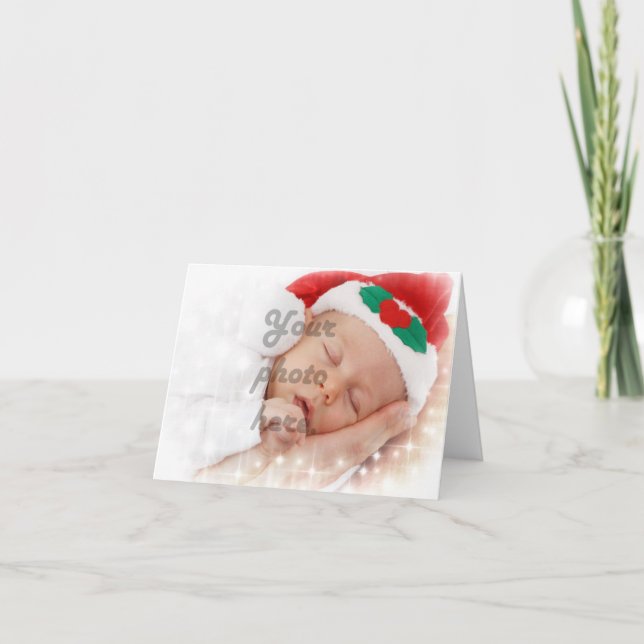 Cartes Pour Fêtes Annuelles Photo personnalisée (Devant)