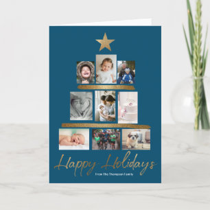 Cartes Pour Fêtes Annuelles Photo personnalisée de l'arbre de Noël