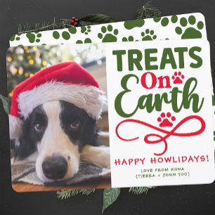 Cartes Pour Fêtes Annuelles Photo personnalisée de Noël de chien