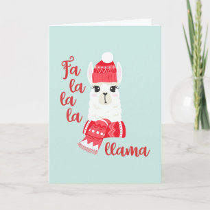 Cartes Pour Fêtes Annuelles Photo personnalisée de Noël Llama