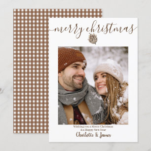 Cartes Pour Fêtes Annuelles Photo personnalisée Joyeux Noël