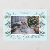 Photo personnalisée Joyeux Noël Botanique