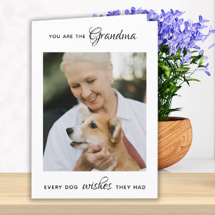 Cartes Pour Fêtes Annuelles Photo personnalisée pour animaux de compagnie Chie