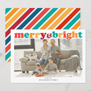 Cartes Pour Fêtes Annuelles Photo personnelle de Noël Joyeux et brillant