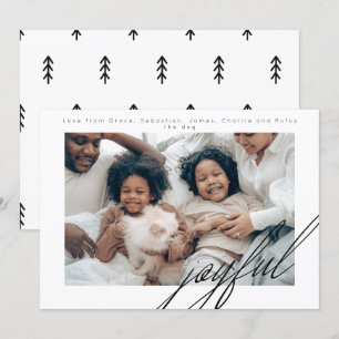 Cartes Pour Fêtes Annuelles Photo personnelle de vacances simples