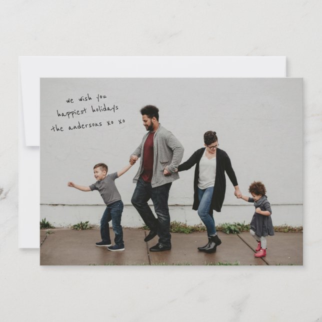 Cartes Pour Fêtes Annuelles Photo plein cadre avec design moderne (Devant)