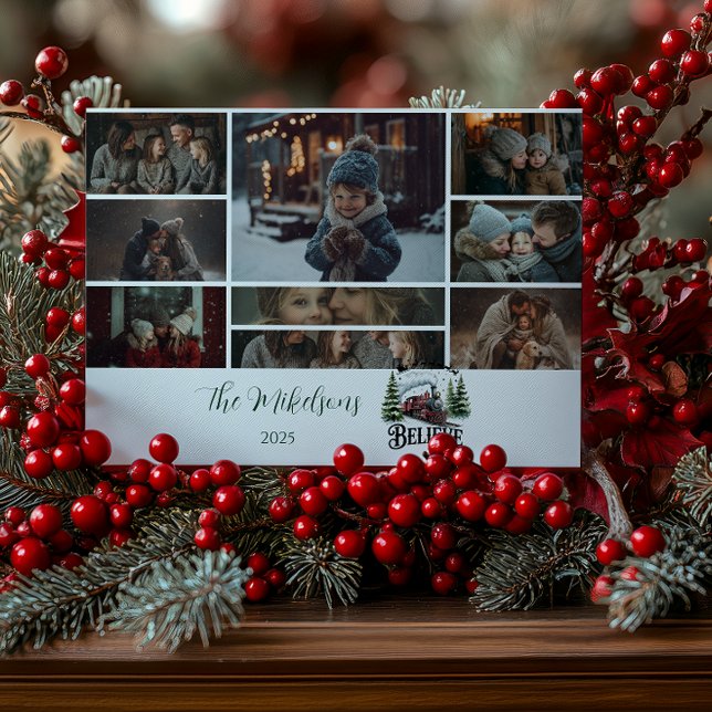 Cartes Pour Fêtes Annuelles Photo Polar Express Noël (Créateur téléchargé)