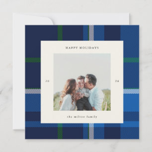 Cartes Pour Fêtes Annuelles Photo Préparatoire à Carreaux Audacieux