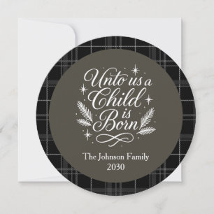 Cartes Pour Fêtes Annuelles Photo Rond Esaïe 9 6 Noël