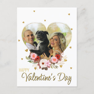 Cartes Pour Fêtes Annuelles Photo Saint Valentin Coeur Parties scintillant d'o