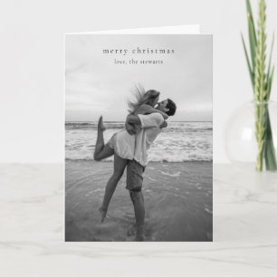 Cartes Pour Fêtes Annuelles Photo simple élégante Noël moderne