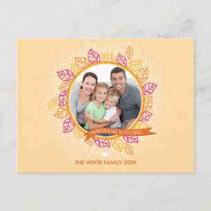 Cartes Pour Fêtes Annuelles PHOTO THANKSGIVING POSTCARD :: winter foliage 1