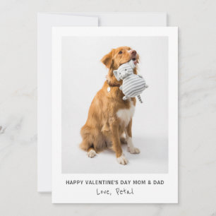 Cartes Pour Fêtes Annuelles Photo Valentine Pour Maman Et Papa De Chien