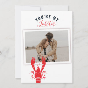 Cartes Pour Fêtes Annuelles Photo Valentine's Day Homard Seafood Gag Custom