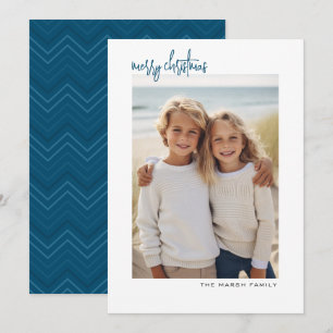 Cartes Pour Fêtes Annuelles Photo vertical - bordure blanche minimale - fond b