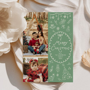 Cartes Pour Fêtes Annuelles Photo Whimsical Happy Holidays 2