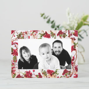 Cartes Pour Fêtes Annuelles Photo Winter Holly