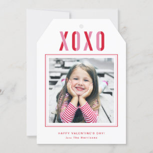 Cartes Pour Fêtes Annuelles Photo XOXO moderne Saint Valentin